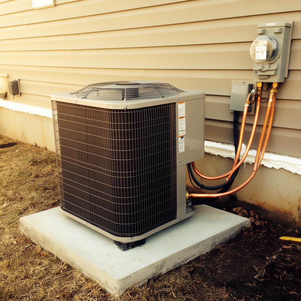 New AC condenser unit installed at a Long Beach CA home in the Belmont Shore neighborhood